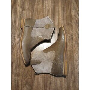 Kork-Ease® Womens TICINO Grey Suede & Leather Booties MSRP $190